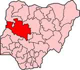 Map of Nigeria (Red coloured area is Niger State)