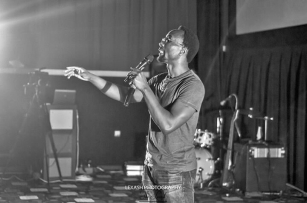 Dike Chukwumerije on Stage, Photo Courtesy of Michaela Moye & Lexash Photography