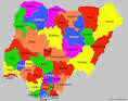 Map of Nigeria, courtesy unknown